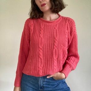 True vintage pullover knit sweater by FORENZA. Made in USA. Fits like medium